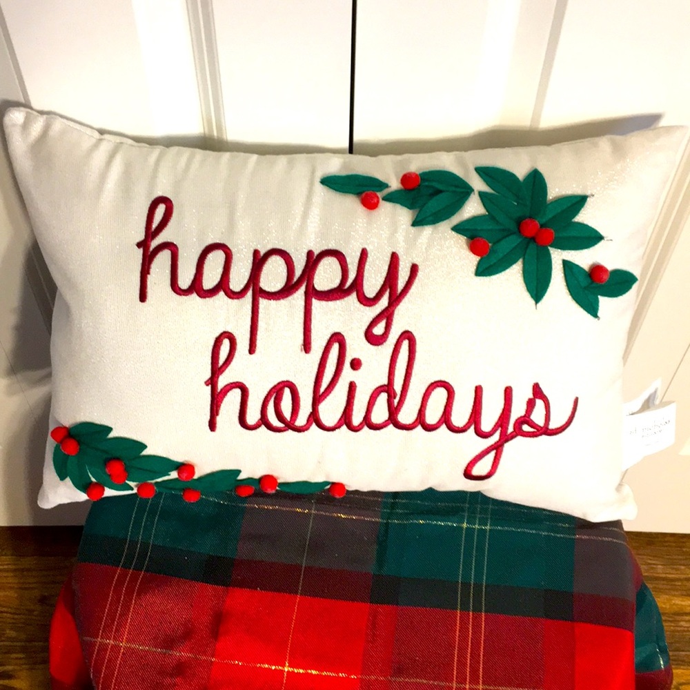 Happy Holidays Pillow